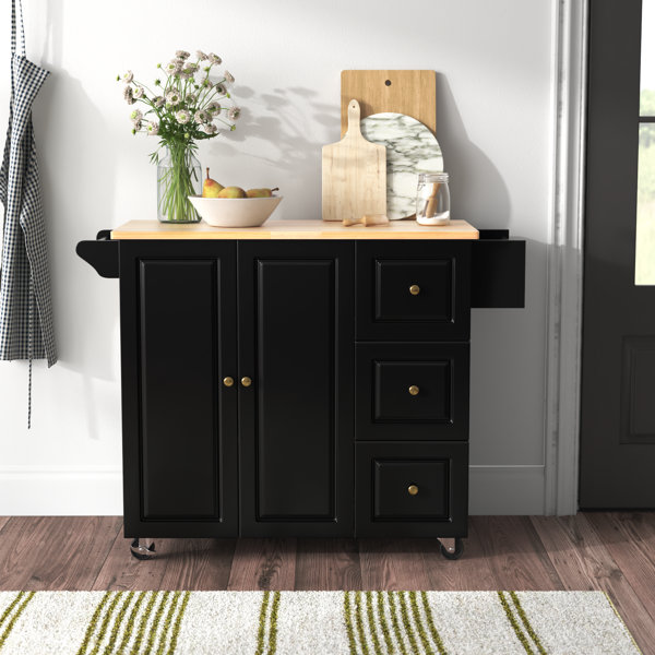 Lark Manor Wood Kitchen Cart Wayfair